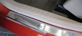 Хром накладки на пороги НатаНика PREMIUM для Dodge Caliber 2006-2013 NataNiko