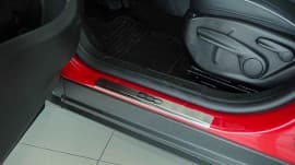 Хром накладки на пороги НатаНика PREMIUM для Fiat 500X 2014+