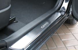 Хром накладки на пороги НатаНика PREMIUM для Kia CEED 1 Hatchback 2007-2012