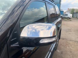 Хром накладки на зеркала Omsa Line из нержавейки для Toyota Land Cruiser Prado 150 2013-2018 Хром зеркал Тойота ЛК Прадо 150 2шт Omsa