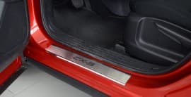 Хром накладки на пороги НатаНика PREMIUM для Mazda CX-5 II 2017+