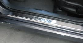 Хром накладки на пороги НатаНика PREMIUM для Mazda 6 II Wagon 2007-2012