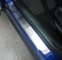 Хром накладки на пороги НатаНика PREMIUM для Mazda CX-7 2006-2012 NataNiko