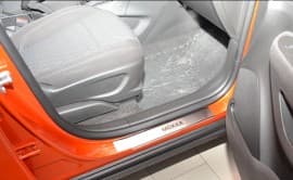 Хром накладки на пороги НатаНика PREMIUM для Opel Mokka 2012-2020 NataNiko