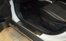 Хром накладки на пороги НатаНика PREMIUM для Peugeot 4008 2012-2016