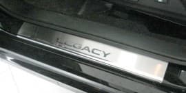 Хром накладки на пороги НатаНика PREMIUM для Subaru LEGACY V 2009-2014