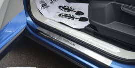 Хром накладки на пороги НатаНика PREMIUM для Volkswagen Tiguan II 2016+ NataNiko