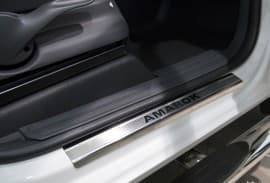 Хром накладки на пороги НатаНика PREMIUM для Volkswagen Amarok 2010-2016 NataNiko