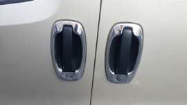 Хром окантовка дверных ручек Carmos из нержавейки для Fiat Fiorino 2008+ Хром обводка ручек Фиат Фиорино 4шт