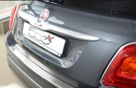 Хром накладка на бампер с загибом НатаНика PREMIUM для Fiat 500X 2014+