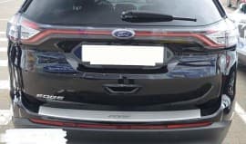 Хром накладка на бампер с загибом НатаНика PREMIUM для Ford Edge II 2018+