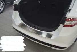 Хром накладка на бампер с загибом НатаНика PREMIUM для Ford Mondeo V 5D 2014+