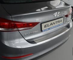 Хром накладка на бампер с загибом НатаНика PREMIUM для Hyundai Elantra VI (AD) 2016-2020