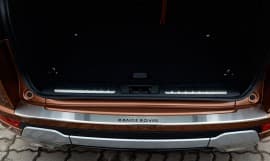 Хром накладка на бампер с загибом НатаНика PREMIUM для Land rover RANGE ROVER EVOQUE 2019+