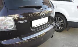 Хром накладка на бампер с загибом НатаНика PREMIUM для Mazda CX-7 2006-2012