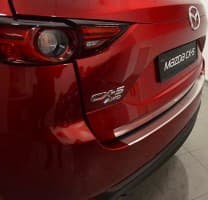 Хром накладка на бампер с загибом НатаНика PREMIUM для Mazda CX-5 II 2017+