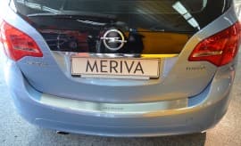 Хром накладка на бампер с загибом НатаНика PREMIUM для Opel Meriva B II 2010-2017 NataNiko