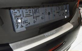 Хром накладка на бампер с загибом НатаНика PREMIUM для Peugeot 208 5D 2012-2015 NataNiko