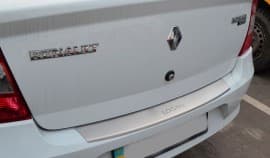 Хром накладка на бампер с загибом НатаНика PREMIUM для Renault Logan III 2012-2020