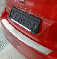 Хром накладка на бампер с загибом НатаНика PREMIUM для Toyota Venza 2008-2017