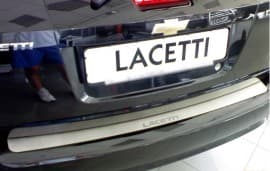Хром накладка на бампер НатаНика PREMIUM для Chevrolet Lacetti Wagon KOMBI 2004-2013