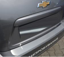 Хром накладка на бампер НатаНика PREMIUM для Chevrolet Aveo Hatchback T300 5D 2011-2020