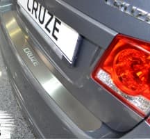 Хром накладка на бампер НатаНика PREMIUM для Chevrolet Cruze Sedan 4D 2008-2012