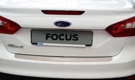 Хром накладка на бампер НатаНика PREMIUM для Ford Focus 3 Sedan 4D 2011-2014