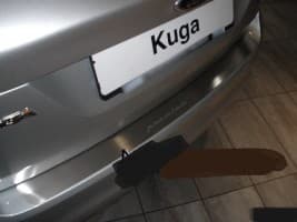 Хром накладка на бампер НатаНика PREMIUM для Ford Kuga I 2008-2012