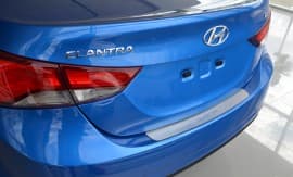 Хром накладка на бампер НатаНика PREMIUM для Hyundai Elantra V (MD) 2014-2016