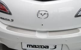 Хром накладка на бампер НатаНика PREMIUM для Mazda 3 Hatchback 5D 2009-2011 NataNiko
