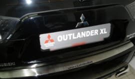 Хром накладка на бампер НатаНика PREMIUM для Mitsubishi Outlander 2 2010-2012