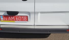 Хром накладка на бампер НатаНика PREMIUM для Opel Vivaro I 2001-2014