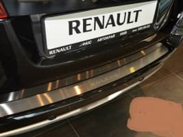 Хром накладка на бампер НатаНика PREMIUM для Renault Koleos I 2008-2016