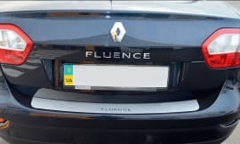 Хром накладка на бампер НатаНика PREMIUM для Renault Fluence 2009-2014