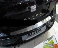 Хром накладка на бампер НатаНика PREMIUM для Seat ALTEA 2004-2009
