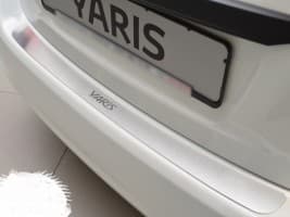 Хром накладка на бампер НатаНика PREMIUM для Toyota Yaris III 5D 2011-2014