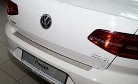 Хром накладка на бампер НатаНика PREMIUM для Volkswagen Passat B8 4D 2014+