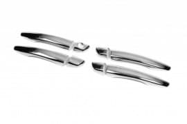 Хром накладки на ручки Omsa Line из нержавейки для Peugeot 308 2014+ Хром ручек Пежо 308 4шт Omsa