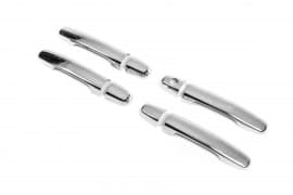 Хром накладки на ручки Omsa Line из нержавейки для Chery A5 2006+ Хром ручек Чери А5 4шт Omsa