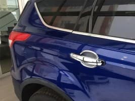 Хром накладки под ручки Libao из ABS-пластика для Ford Kuga 2013-2019 Мыльнички на Форд Куга 4шт