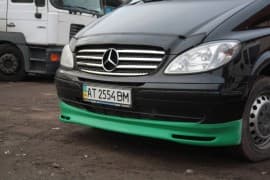 Накладка на бампер BRB V1 (под покраску) на Mercedes Vito W639 2010-2014