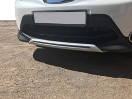 Передняя и задняя накладки V1 (пластик) на Nissan Qashqai 2 2014-2017