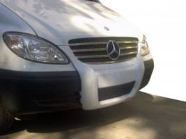 Передняя губа (под покраску) на Mercedes Vito W639 2003-2010