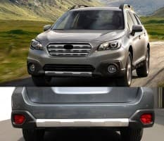 Передняя и задняя накладки V1 (2 шт, EU) на Subaru Outback 2014-2019