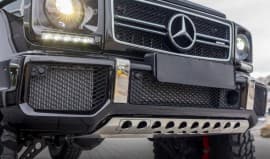 Защита переднего бампера на Mercedes G сlass W463 1990-2018