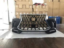 Передний бампер Lexus-design V1 на Toyota Hilux 2015-2019