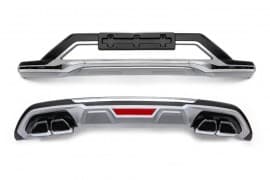 Передняя и задняя накладки (2 шт) на Hyundai Tucson 3 2019-2021
