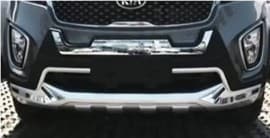Накладка на передний бампер Libao V2 на Kia Sorento UM 2014-2020