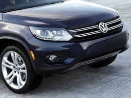 Передняя накладка (нерж) на Volkswagen Tiguan 2007-2010